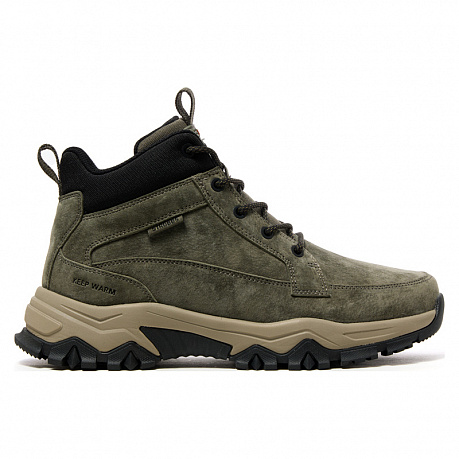 Кроссовки Strobbs с мехом мужские C9378-19 хаки. Изображение 3 из 3