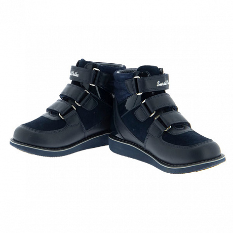 Ботинки ортопедические Сурсил-Орто утепленные для девочек 23-257-1 синие. Изображение 3 из 4