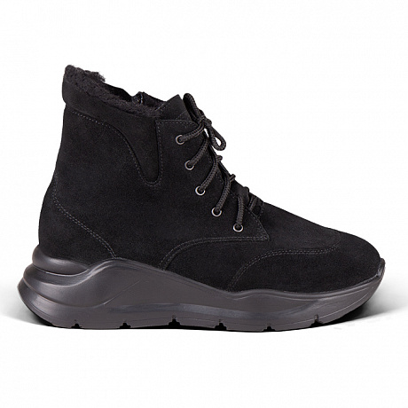 Полусапоги ортопедические Dr Thomas с шерстью женские DTD-606-3 черные. Изображение 3 из 5