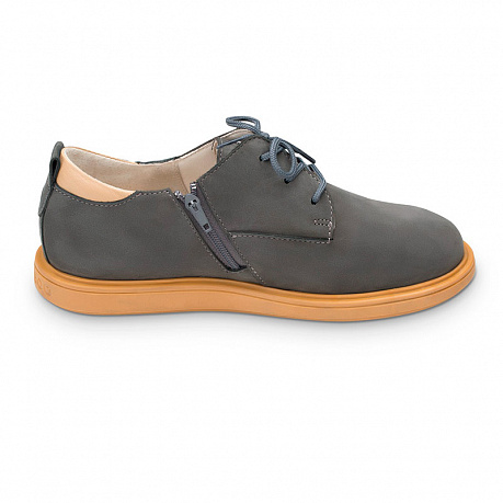 Полуботинки Тапибу для мальчиков FT-24001.16-OL12O.01 твист/серые. Изображение 2 из 2