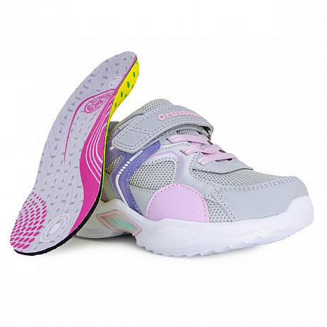 Кроссовки ортопедические Ортобум для девочек 33223-26 платиновые. Изображение 4 из 6