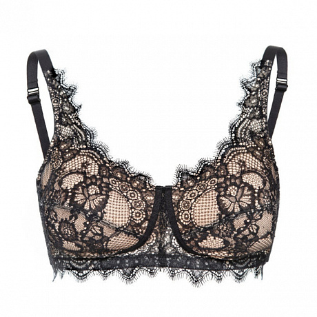 Бюстгальтер Megami для фиксации экзопротеза M9203 черный/телесный. Изображение 3 из 6