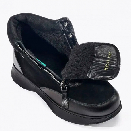 Полусапоги Dr. Spektor с шерстью женские 4313-53C-0 черные. Изображение 5 из 6