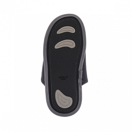 Тапочки Ortonik из текстиля TM-13 темно-серые. Изображение 5 из 7