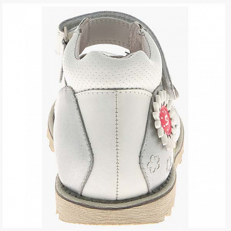 Сандали ортопедические Сурсил-Орто для девочек 55-179 белый/серебряный. Изображение 2 из 5