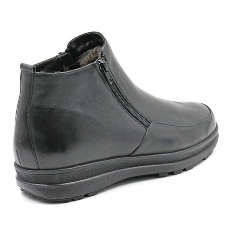 Ботинки ортопедические Ортомода утепеленные с шерстью мужские 9188-Х-901 черные. Изображение 4 из 4