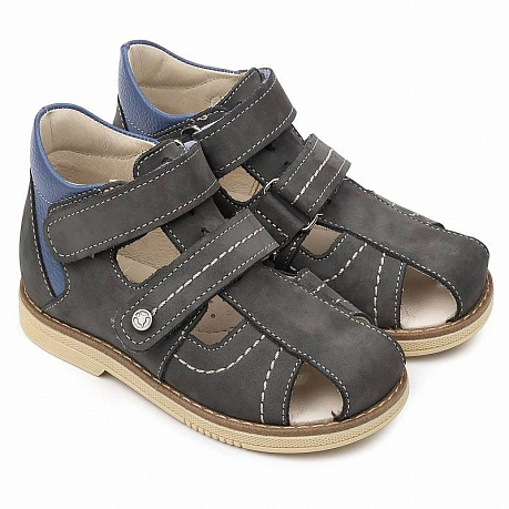 Сандали Тапибу для мальчиков FT-26033.20-OL12O.02 серые. Изображение 3 из 3