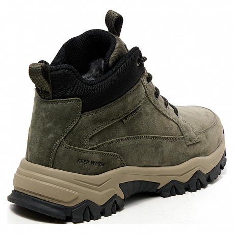 Кроссовки Strobbs с мехом мужские C9378-19 хаки. Изображение 2 из 3