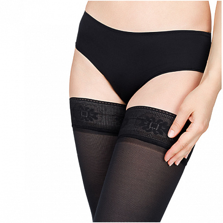 Чулки компрессионные Orto женские с ажурным верхом 2 класс 223 Long. Изображение 2 из 3