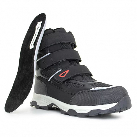 Ботинки ортопедические Ортобум утепленные для мальчиков 87397-35 черные. Изображение 4 из 7