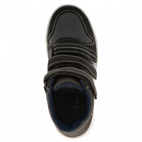 Кроссовки ортопедические Сурсил-Орто утепленные для мальчиков 65-152 черный/серый. Изображение 3 из 4