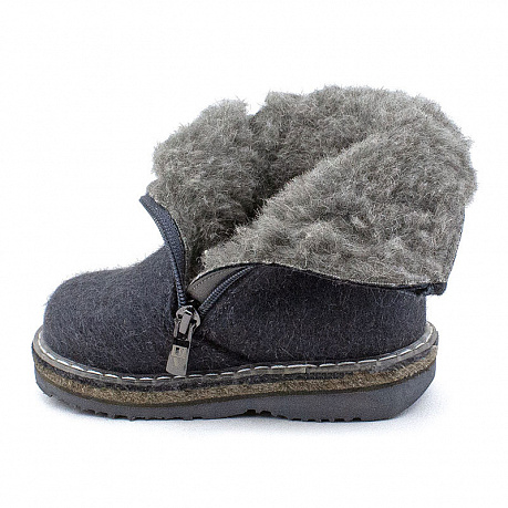 Унтоваленки Фома шерсть для мальчиков 23483 серые. Изображение 2 из 5