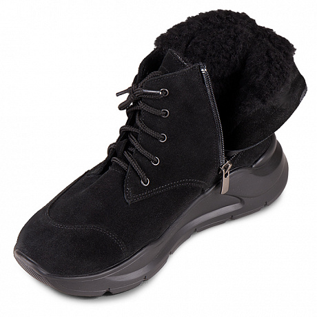 Полусапоги ортопедические Dr Thomas с шерстью женские DTD-606-3 черные. Изображение 5 из 5