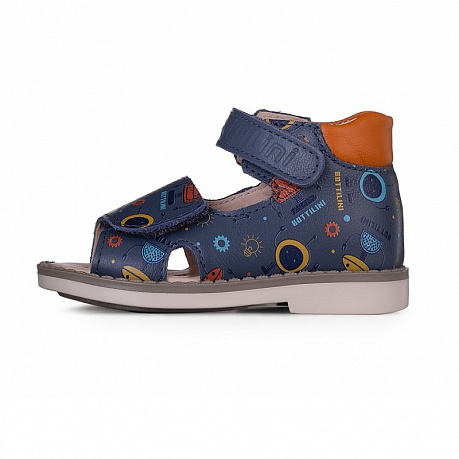 Сандалии Bottilini для мальчиков SO-248(24) джинсовые с роботами. Изображение 2 из 4