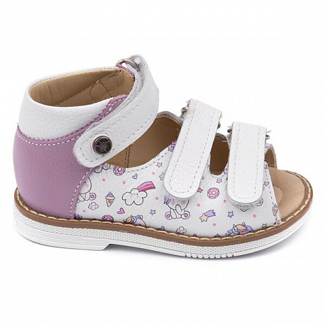 Сандали Тапибу для девочек FT-26036.20-OL03О.01 сирень/белый. Изображение 3 из 3