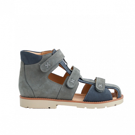 Сандали Мега Ортопедик для мальчиков 133 30 12-14 серые. Изображение 2 из 4