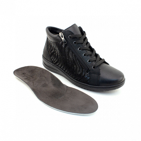 Ботинки Luomma утепленные женские LM-528.001 черные. Изображение 5 из 7