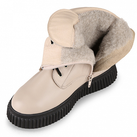 Полусапоги ортопедические Dr Thomas с шерстью женские DTD-615-1 бежевые. Изображение 5 из 5