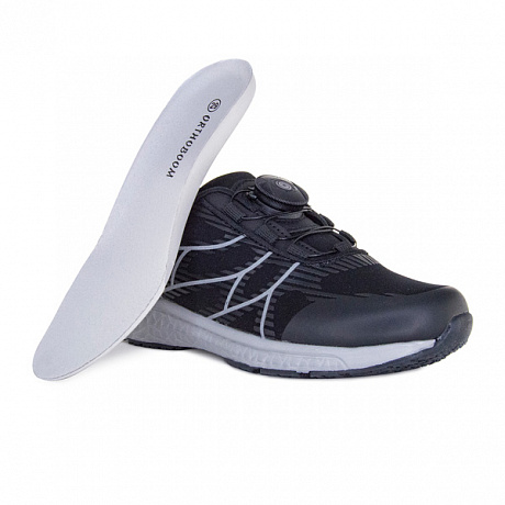 Кроссовки ортопедические Ортобум для мальчиков 30223-02 черный/серый. Изображение 6 из 6