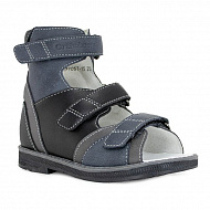 Сандали ортопедические Ортобум для мальчиков 71057-15 дымчатый сапфир.