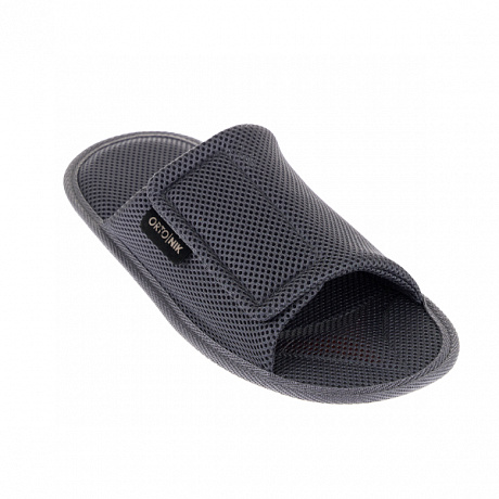 Тапочки Ortonik из текстиля TM-13 темно-серые. Изображение 2 из 7