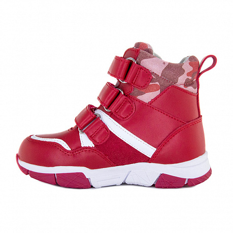 Ботинки ортопедические Ортобум утепленные для девочек 87054-02 ярко-алый/серый. Изображение 2 из 5