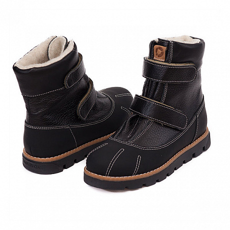 Ботинки Тапибу утепленные для мальчиков FT-23010.17-OL01O.02 стокгольм/черные. Изображение 2 из 2