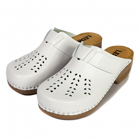 Сабо Leon женские 161 белые. Изображение 2 из 2