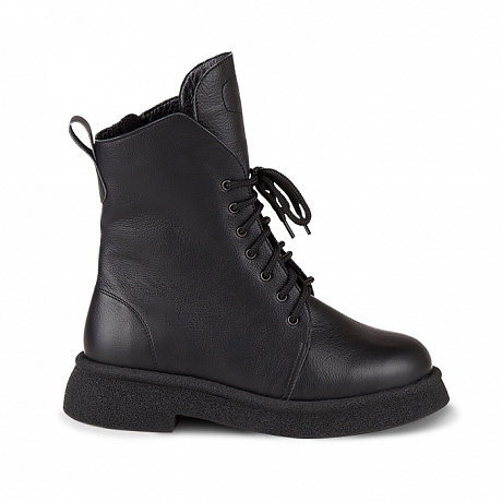 Полусапоги ортопедические Dr Thomas с шерстью женские DTD-610-3 черные. Изображение 2 из 6