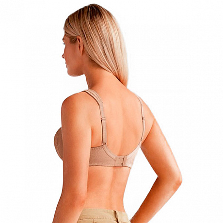 Бюстгальтер без косточек Amoena для фиксации экзопротеза Nora 44232SB нуга. Изображение 2 из 2