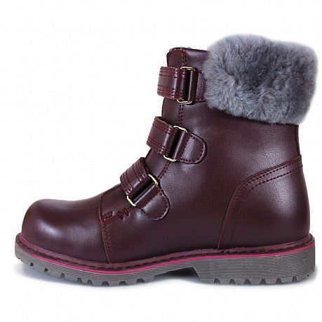 Ботинки ортопедические Сурсил-Орто с мехом для девочек A45-098 темно-бордовый. Изображение 2 из 2