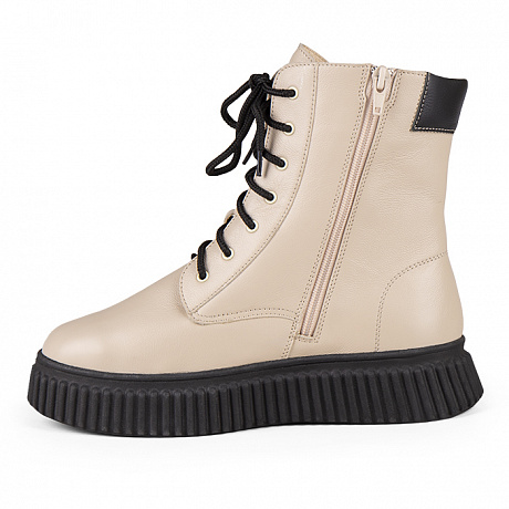 Полусапоги ортопедические Dr Thomas с шерстью женские DTD-615-1 бежевые. Изображение 2 из 5