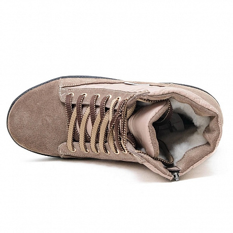 Полусапоги Dr. Spektor с шерстью женские Ш0418-В/ПЛ бежевые. Изображение 5 из 7