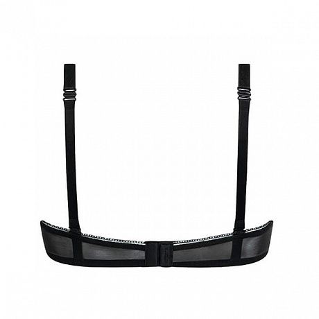 Бюстгальтер без косточек Amoena для фиксации экзопротеза Carrie SBP 44689 серый/черный. Изображение 3 из 3