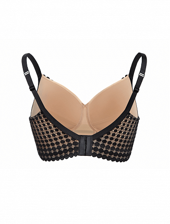 Бюстгальтер Megami для фиксации экзопротеза M9110 черный/телесный. Изображение 6 из 6