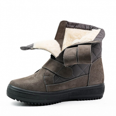 Полусапоги Dr. Spektor с шерстью женские Ш0514-Н/ПЛ серые. Изображение 3 из 7