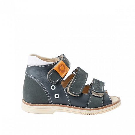 Сандали Тапибу для мальчиков FT-26006.16-OL12O.01 ива серые. Изображение 2 из 4