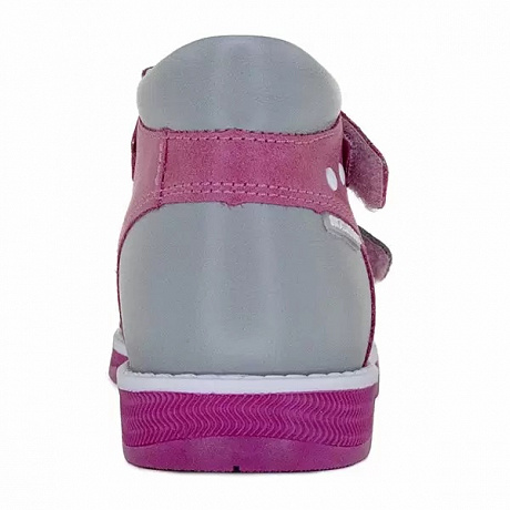 Сандали ортопедические Ортобум для девочек 25057-04 малиновый/серый. Изображение 5 из 5