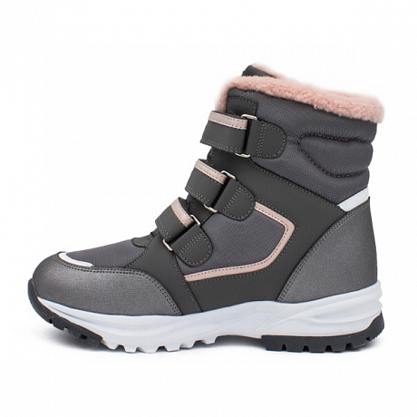 Ботинки ортопедические Сурсил-Орто с шерстью для девочек A35-238 серые. Изображение 2 из 5