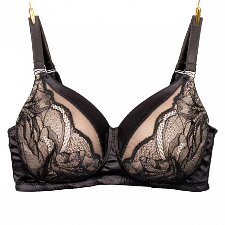 Бюстгальтер Megami для фиксации экзопротеза M9101 черный/телесный. Изображение 4 из 6