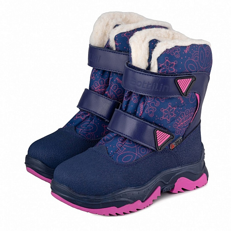 Ботинки Bottilini с шерстью для девочек BL-300(42) фиолетовый/розовый. Изображение 2 из 6