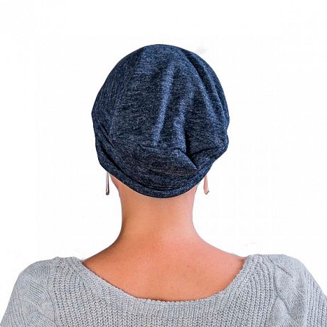 Убор головной Golova Классика+ синий меланж. Изображение 2 из 2