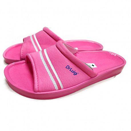 Тапочки домашние Др.Луиджи из текстиля PU-02-80-TF малиновый. Изображение 2 из 2