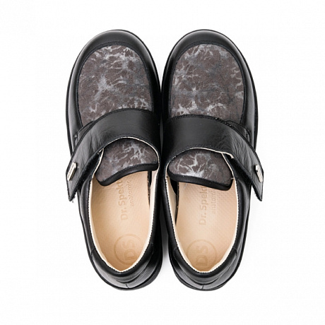 Полуботинки Dr. Spektor женские 2437690 черный/серый. Изображение 2 из 3